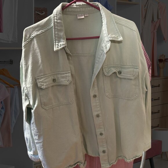 Twix Mint Green Shacket - Picture 1 of 9